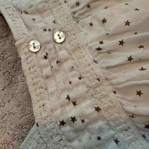European Lanidor Little Star Blouse with Abalone Shell buttons on the back